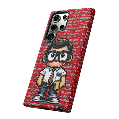 Nerd Binary - Red Tough Cases