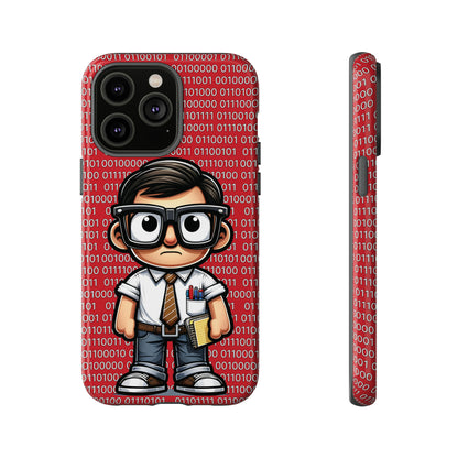 Nerd Binary - Red Tough Cases