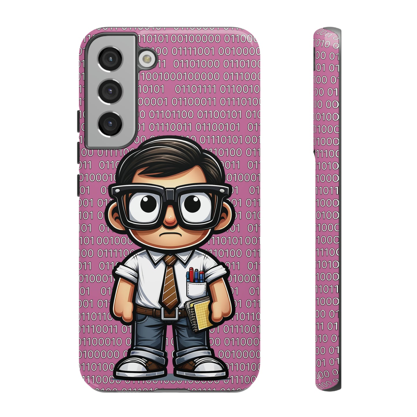 Nerd Binary - Pink Tough Cases