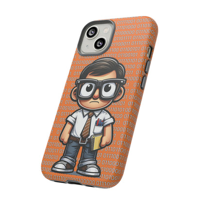 Nerd Binary - Orange Tough Cases