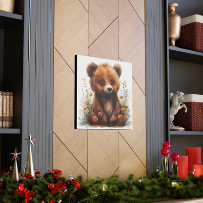 "Adorable Bear" - Artistic Canvas Print