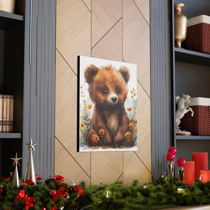 "Adorable Bear" - Artistic Canvas Print