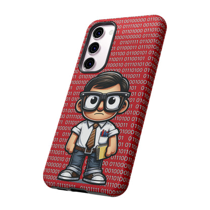 Nerd Binary - Red Tough Cases