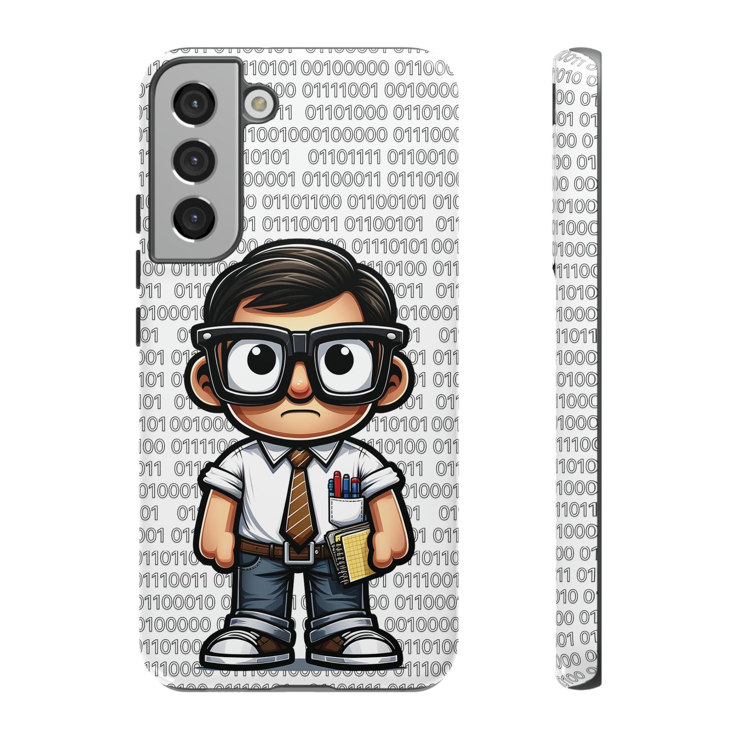 Nerd Binary - White Tough Cases