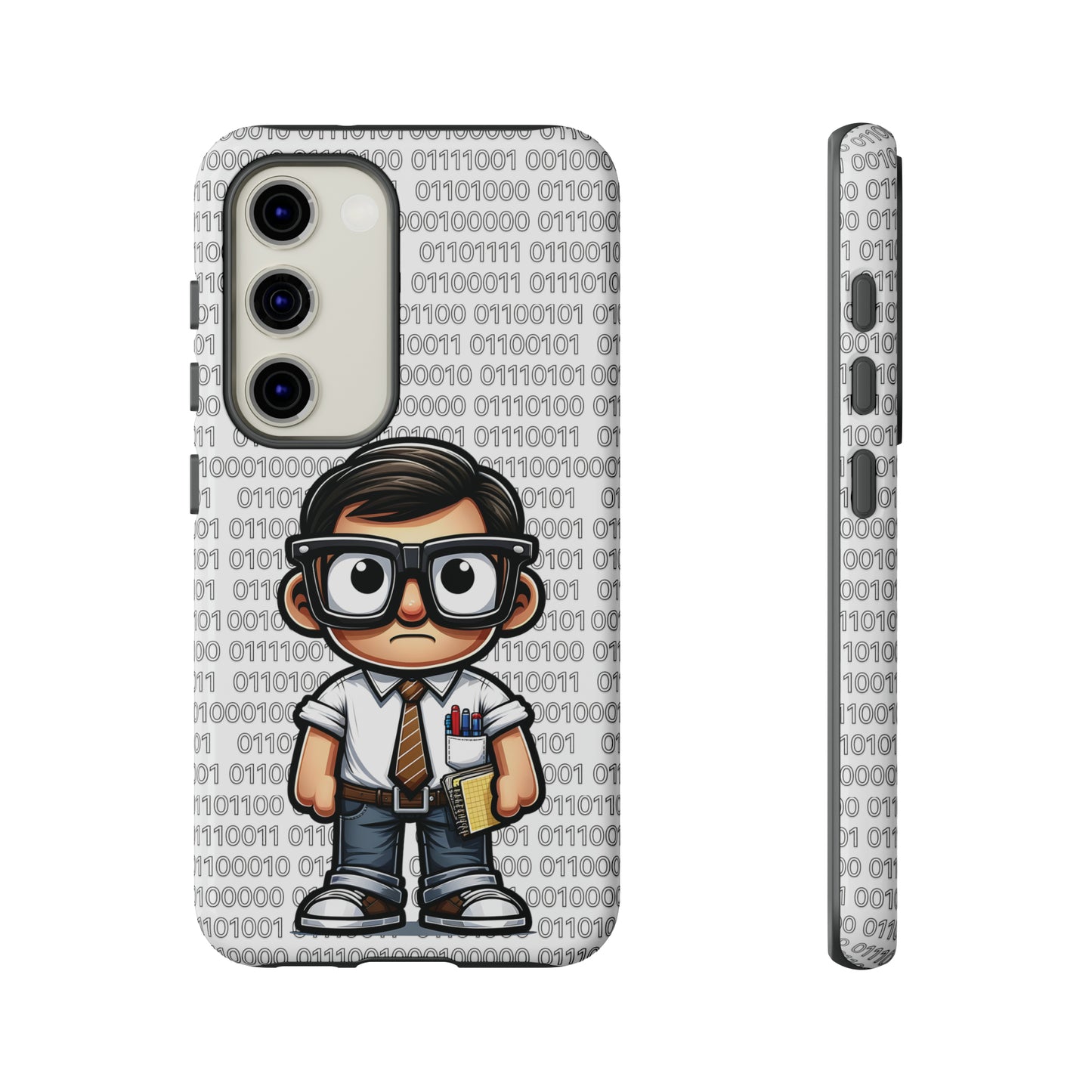 Nerd Binary - White Tough Cases