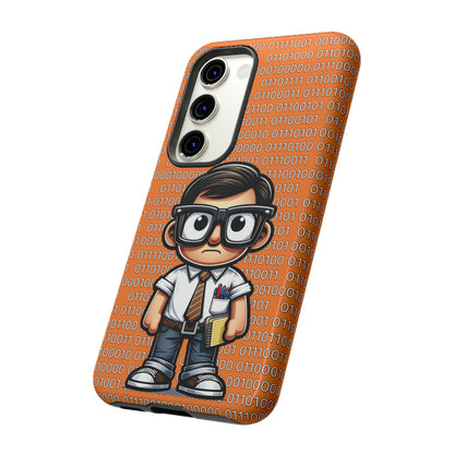 Nerd Binary - Orange Tough Cases