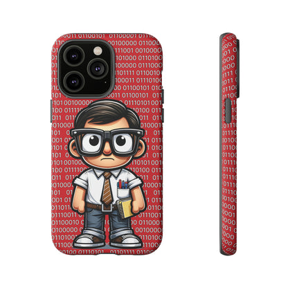 Nerd Binary - Red Tough Cases