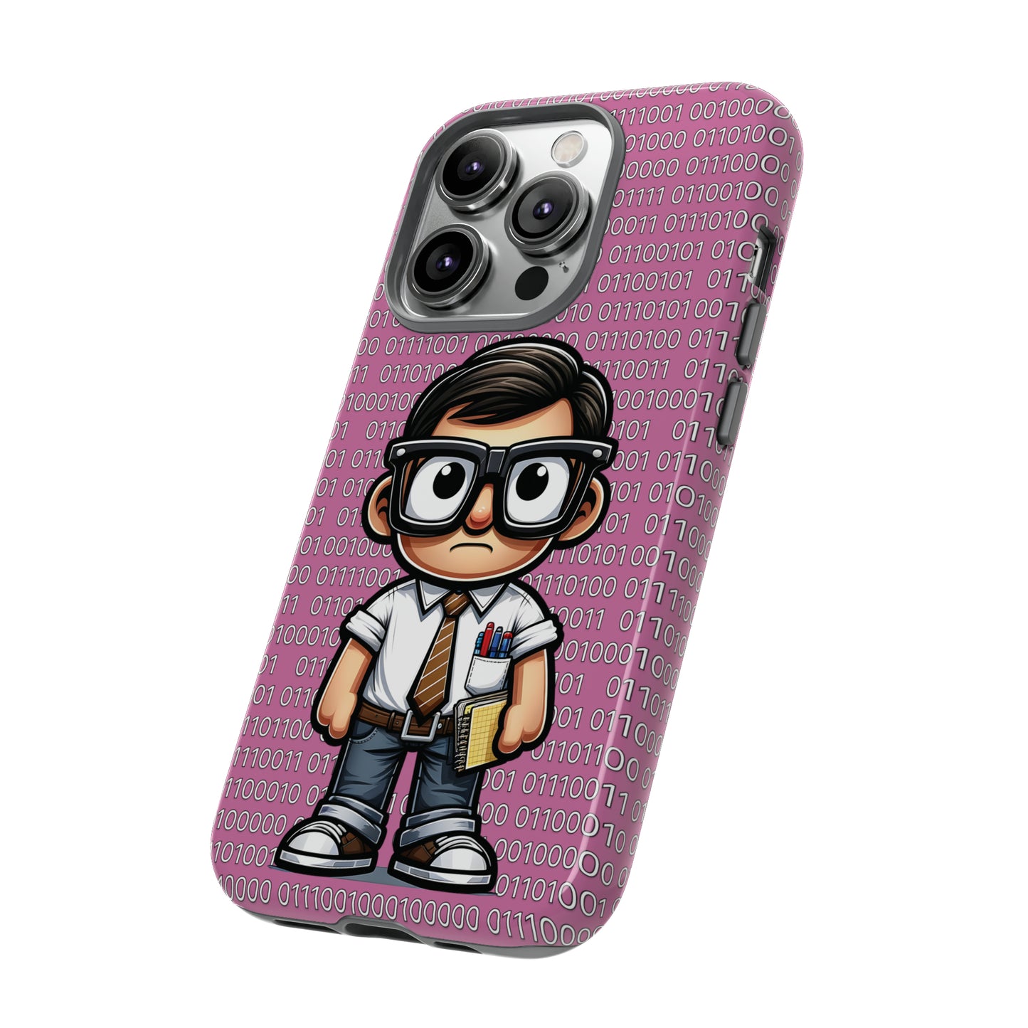 Nerd Binary - Pink Tough Cases