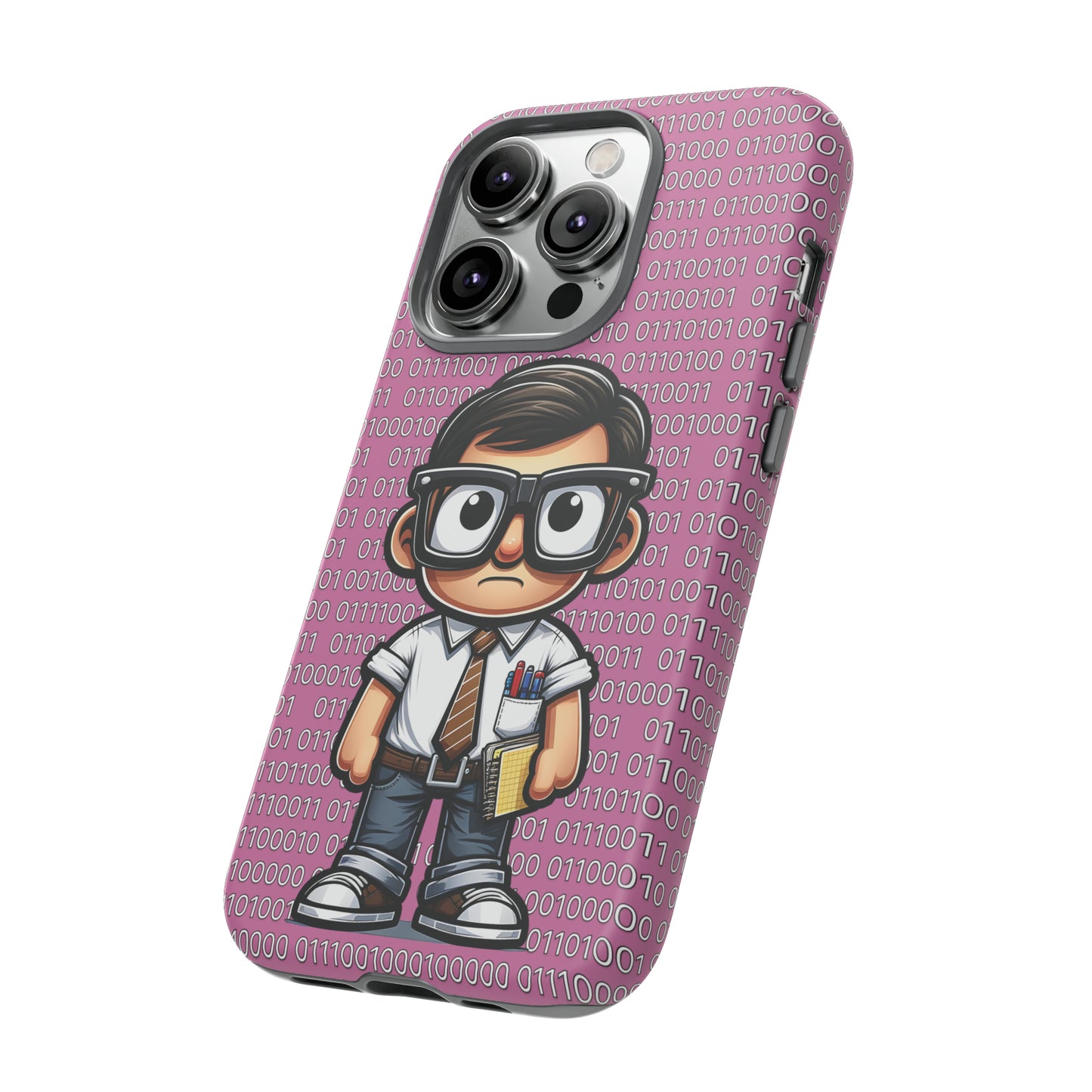 Nerd Binary - Pink Tough Cases