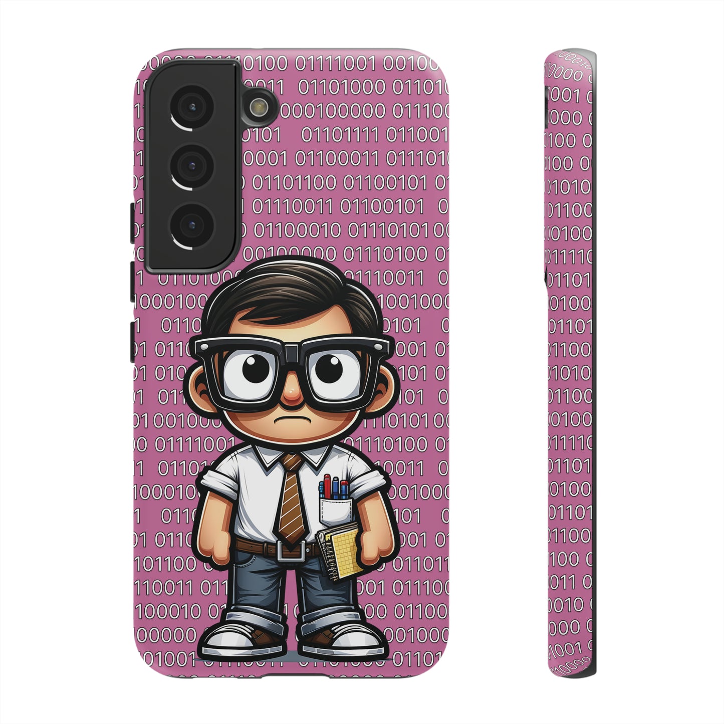 Nerd Binary - Pink Tough Cases