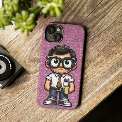 Nerd Binary - Pink Tough Cases