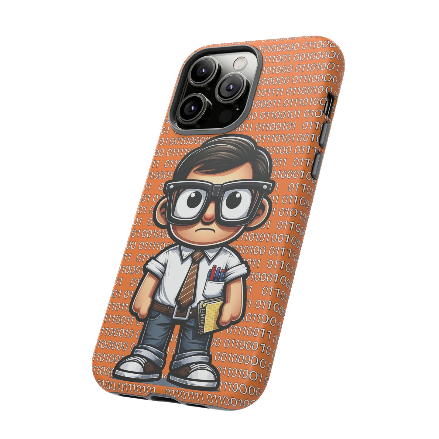 Nerd Binary - Orange Tough Cases