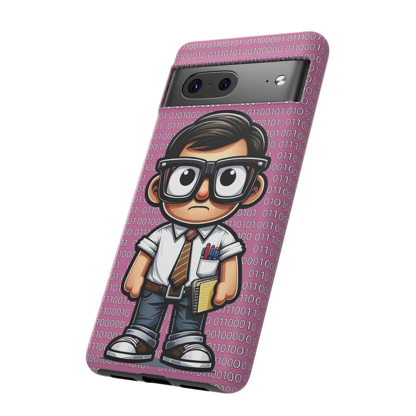 Nerd Binary - Pink Tough Cases