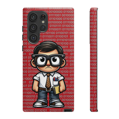 Nerd Binary - Red Tough Cases