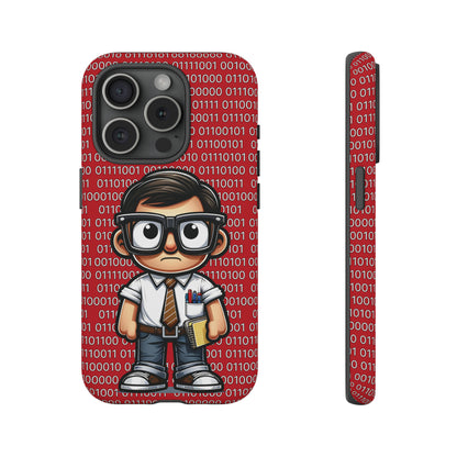 Nerd Binary - Red Tough Cases