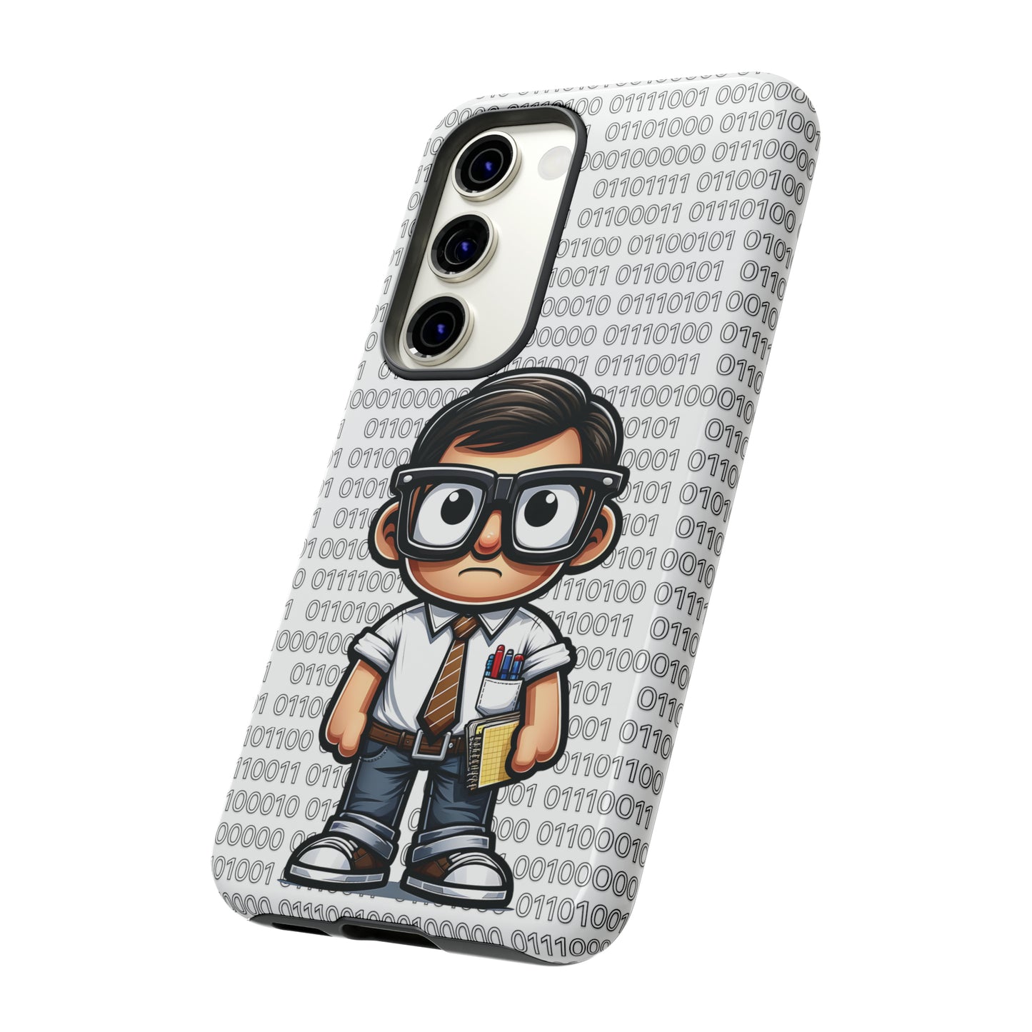 Nerd Binary - White Tough Cases