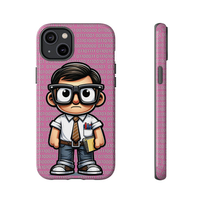 Nerd Binary - Pink Tough Cases