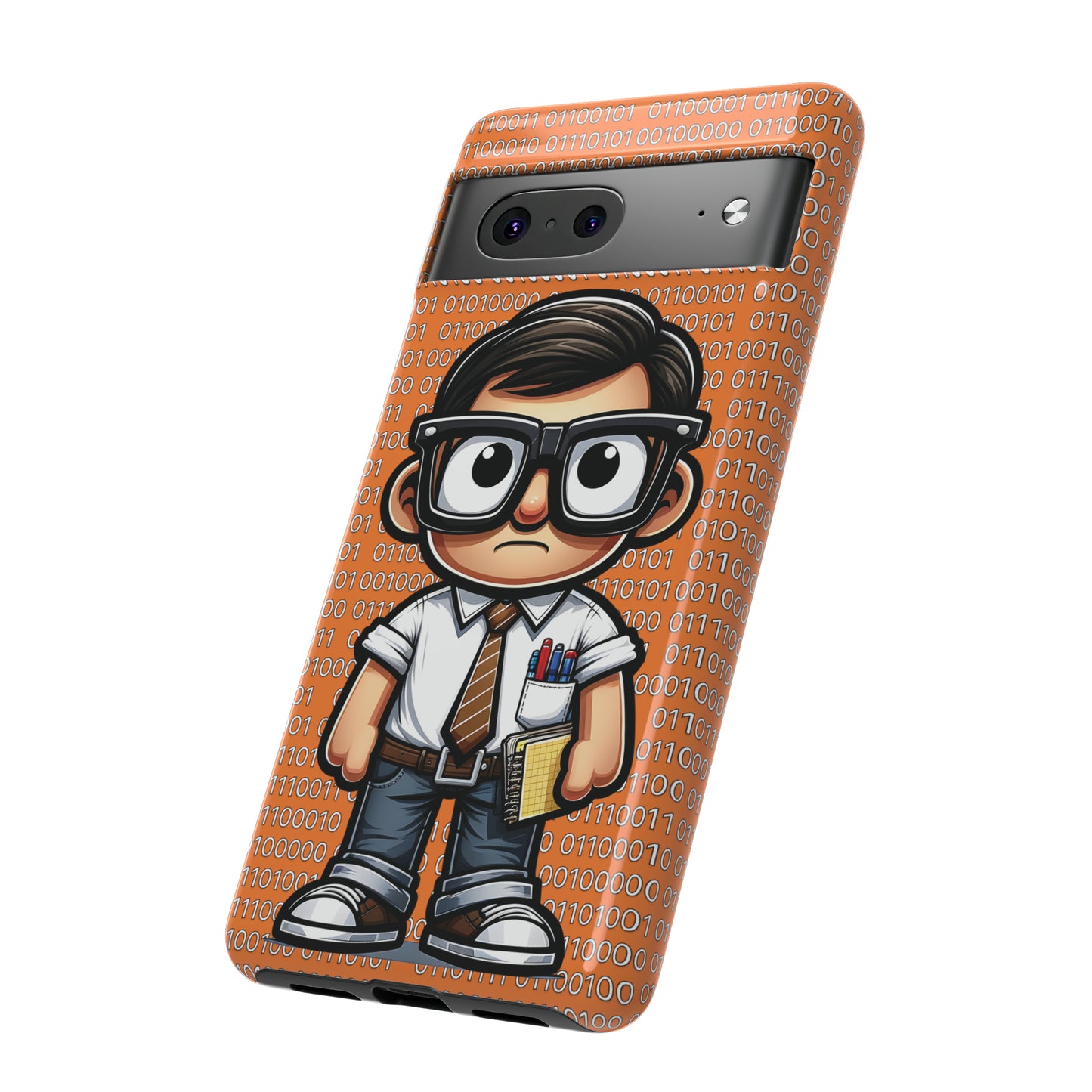 Nerd Binary - Orange Tough Cases