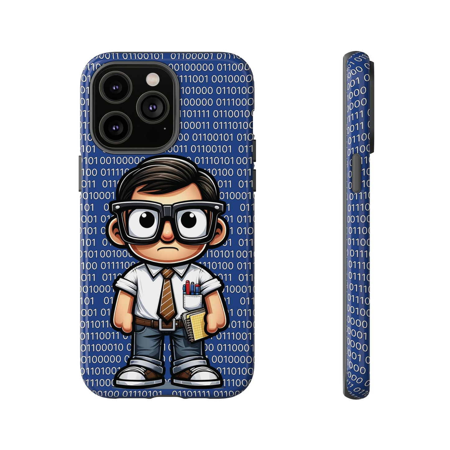 Nerd Binary - Blue Tough Cases