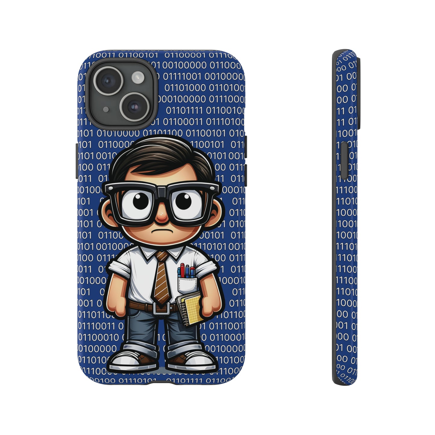 Nerd Binary - Blue Tough Cases