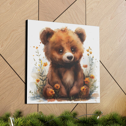 "Adorable Bear" - Artistic Canvas Print