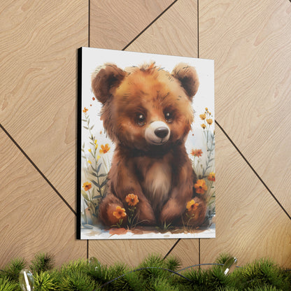 "Adorable Bear" - Artistic Canvas Print