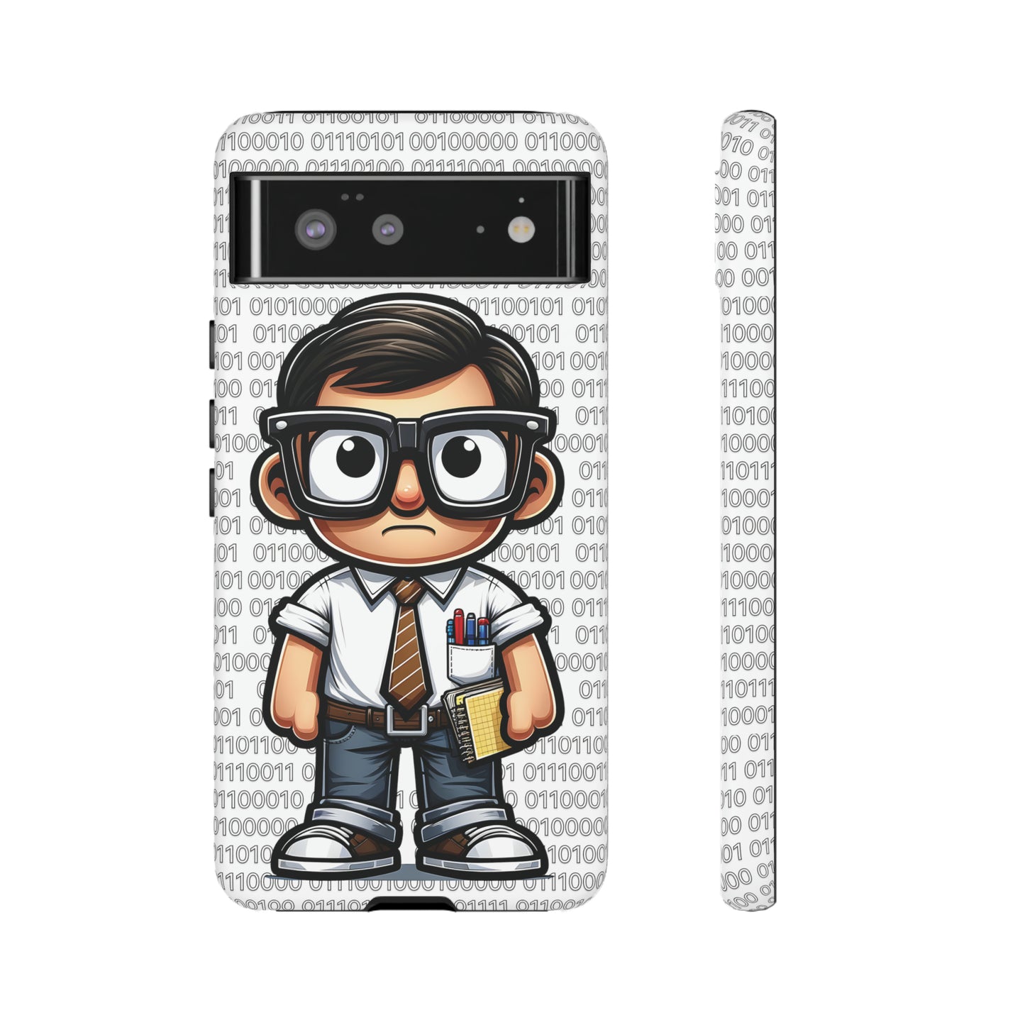 Nerd Binary - White Tough Cases