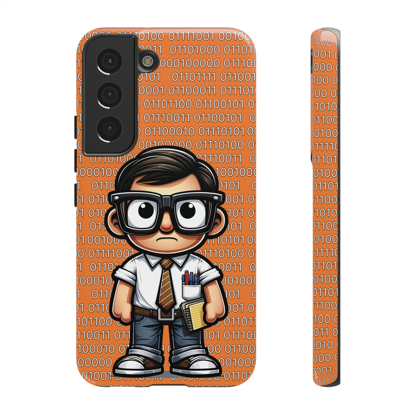 Nerd Binary - Orange Tough Cases