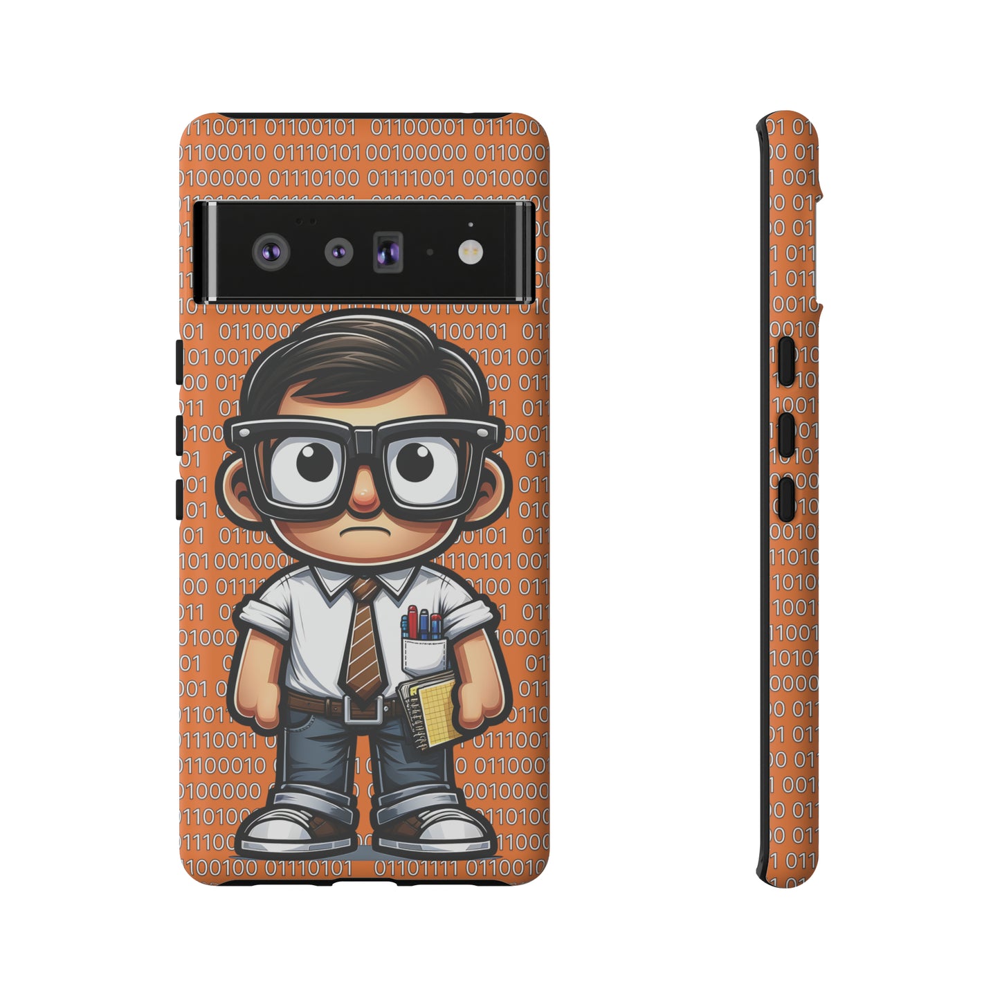 Nerd Binary - Orange Tough Cases