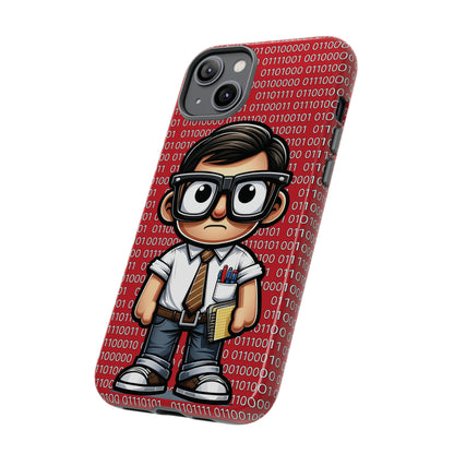 Nerd Binary - Red Tough Cases