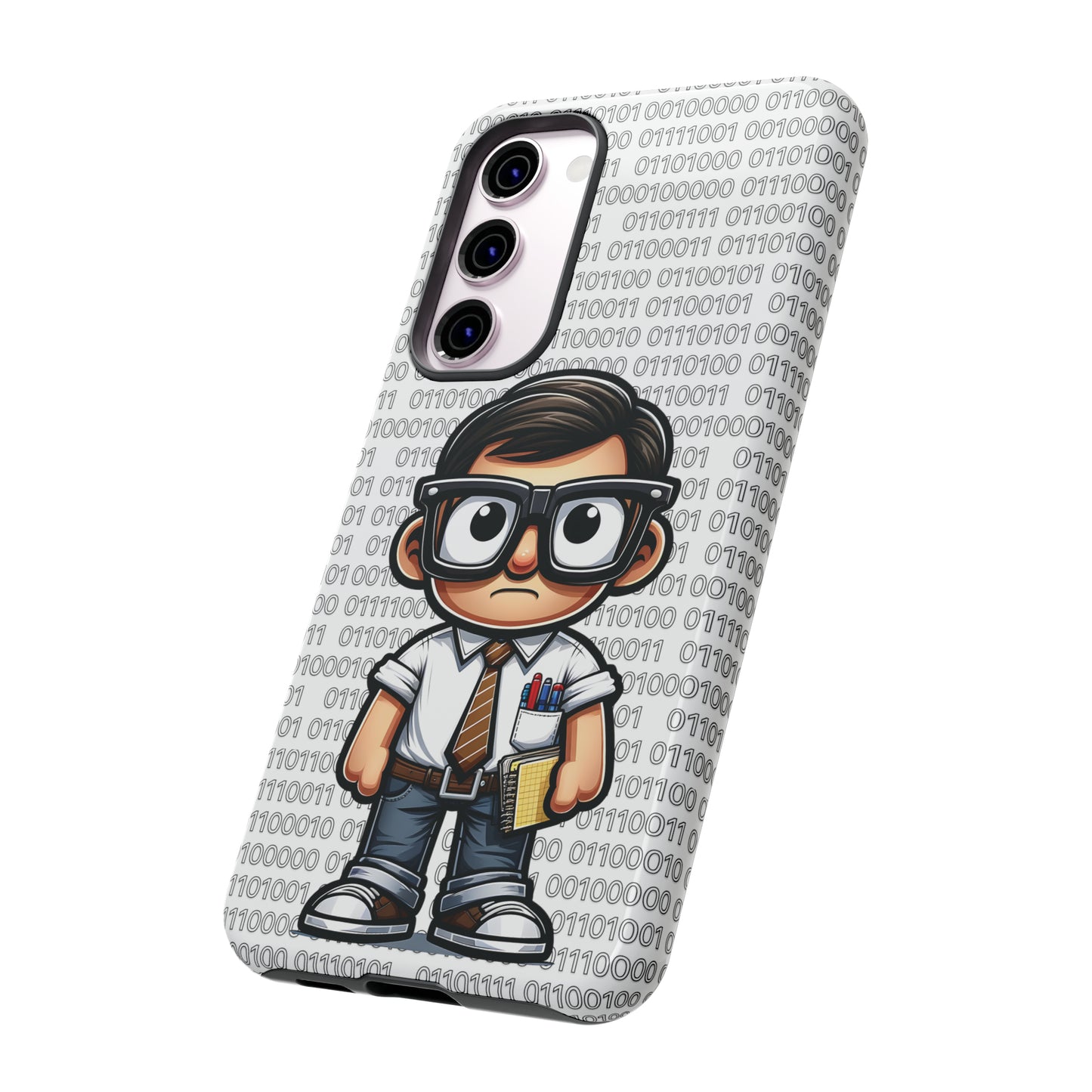 Nerd Binary - White Tough Cases