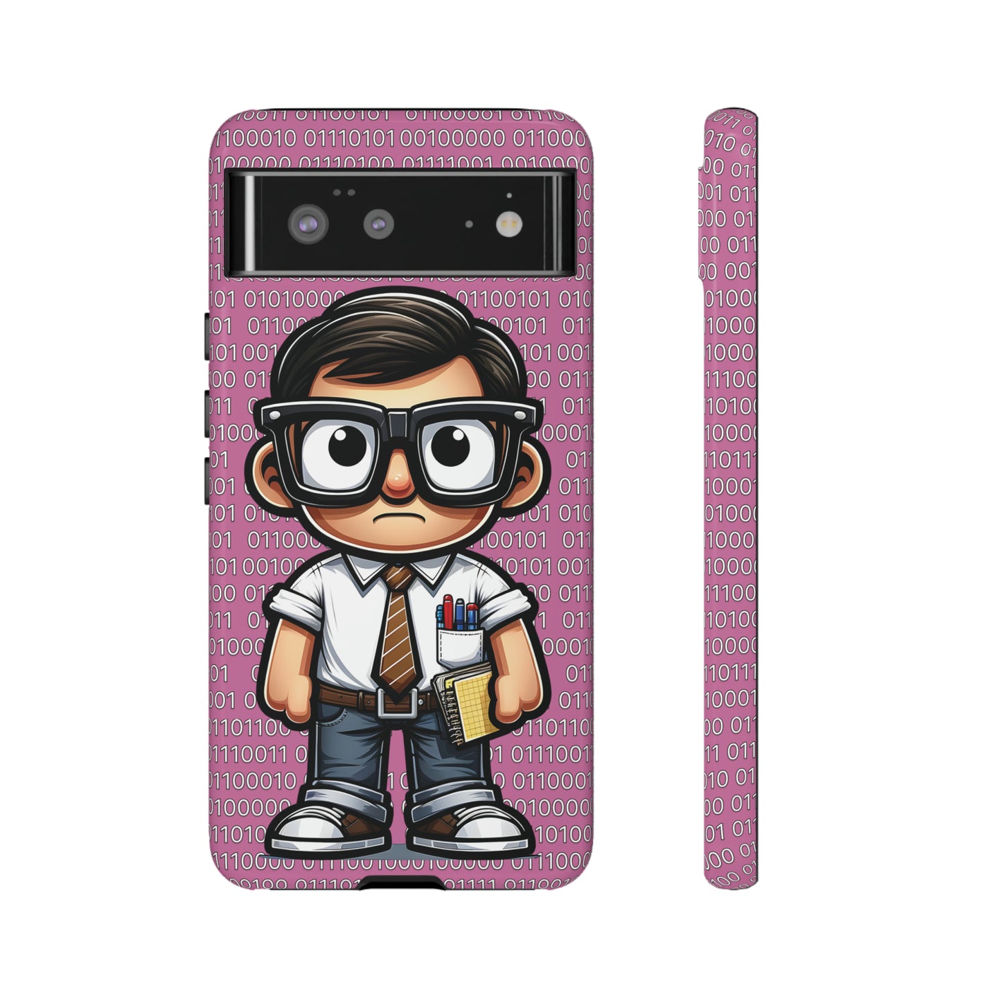 Nerd Binary - Pink Tough Cases