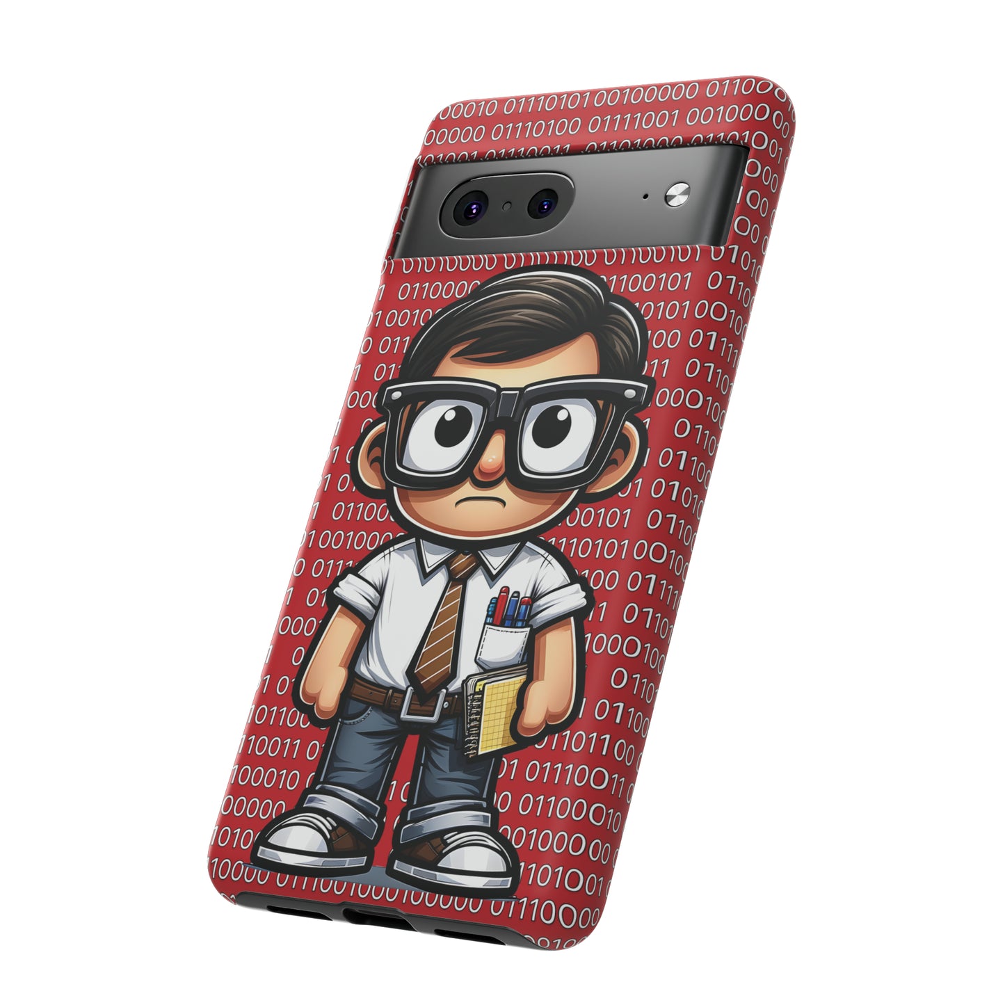 Nerd Binary - Red Tough Cases