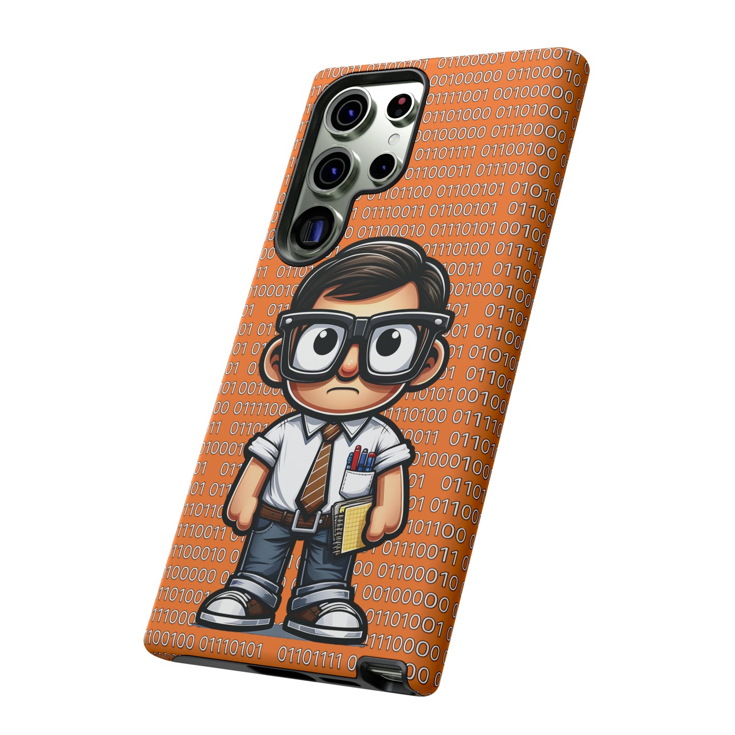 Nerd Binary - Orange Tough Cases