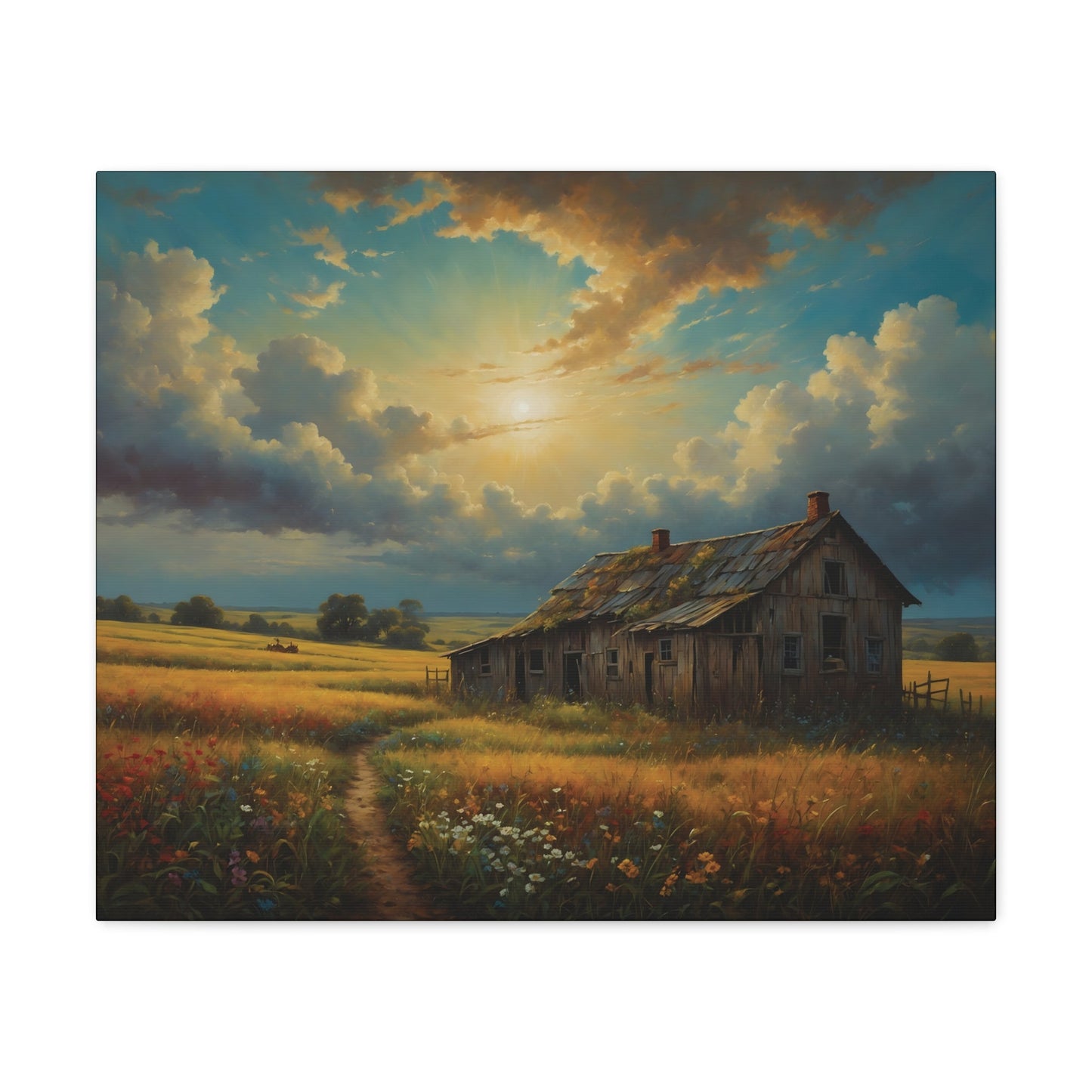 Old House - Artistic Canvas Print - Unchained Creation