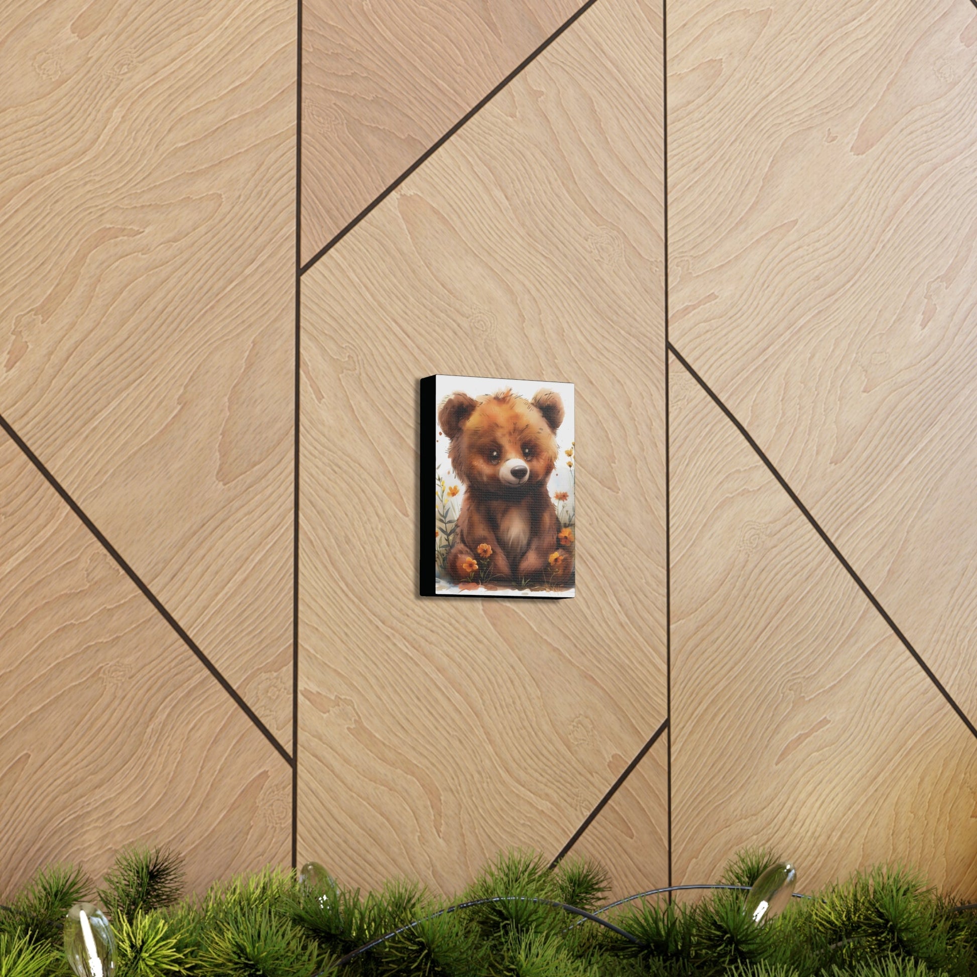 "Adorable Bear" - Artistic Canvas Print - Unchained Creation