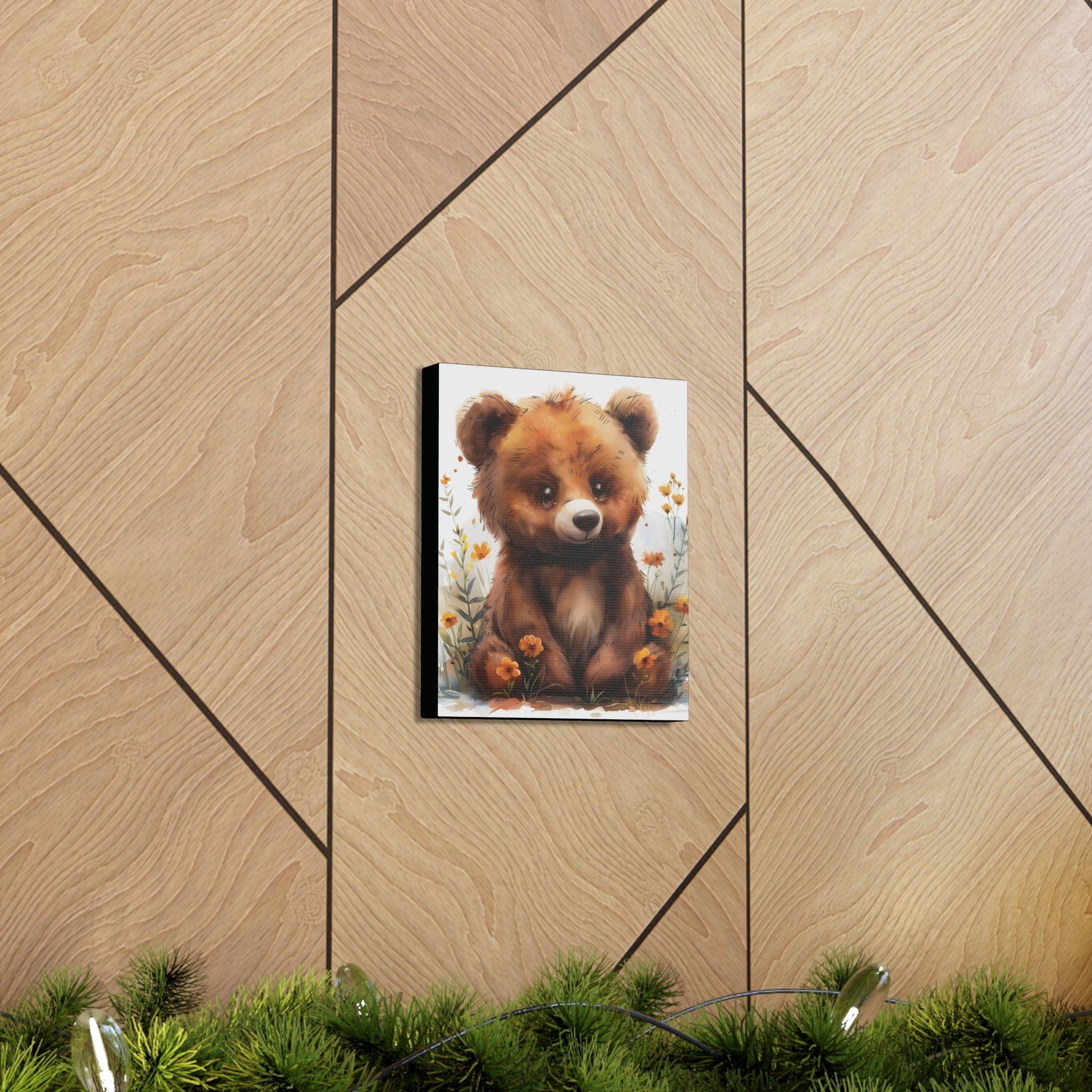 "Adorable Bear" - Artistic Canvas Print - Unchained Creation