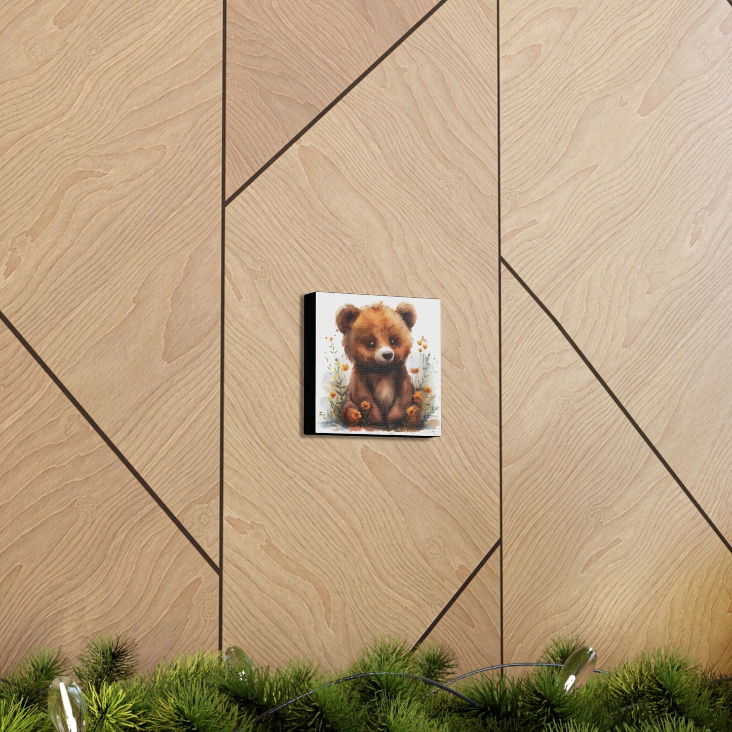 "Adorable Bear" - Artistic Canvas Print - Unchained Creation