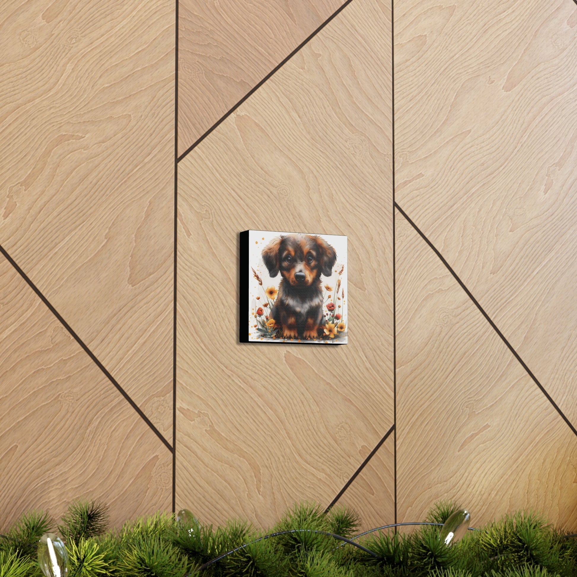 "Adorable Dachshund" - Canvas Print - Unchained Creation