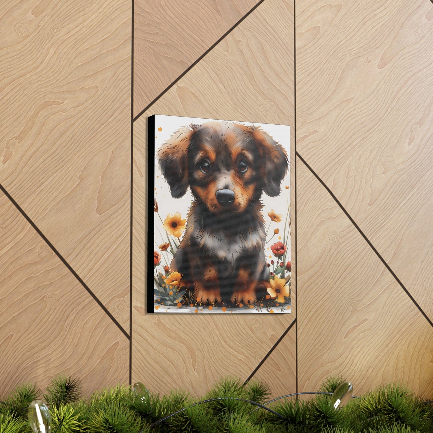 "Adorable Dachshund" - Canvas Print - Unchained Creation