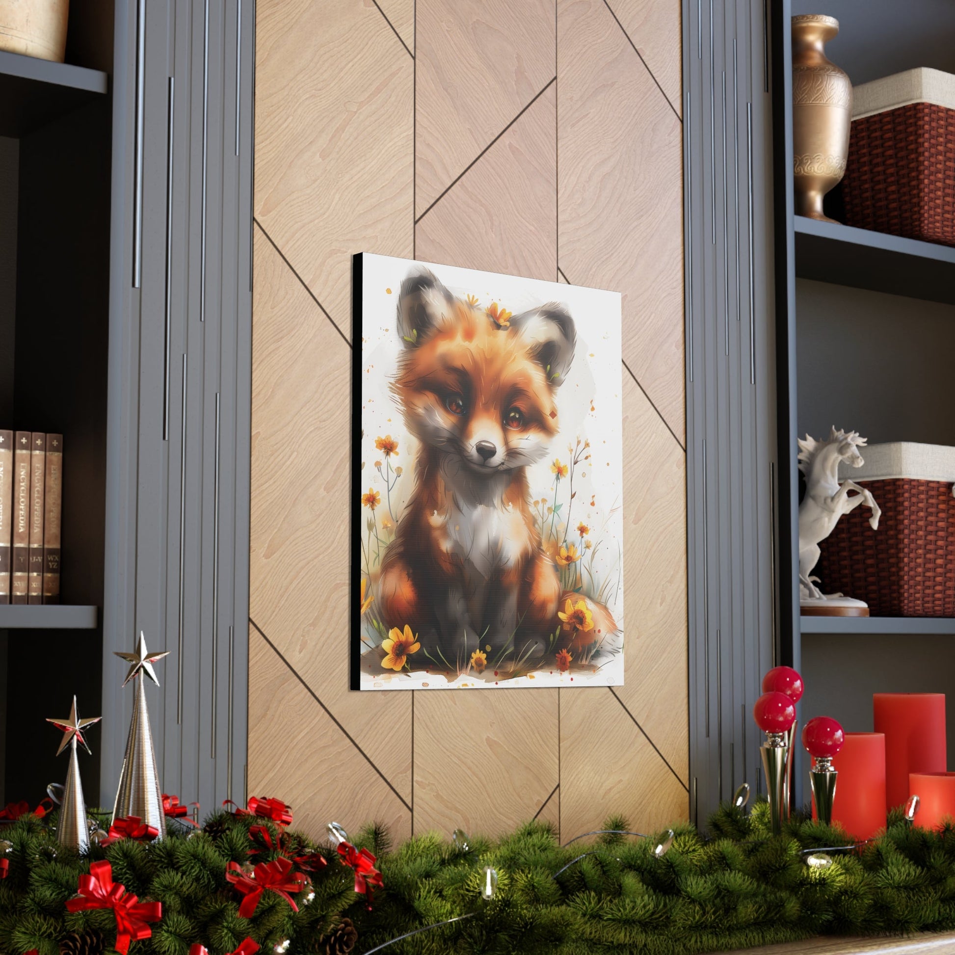 "Adorable Fox" - Canvas Print - Unchained Creation