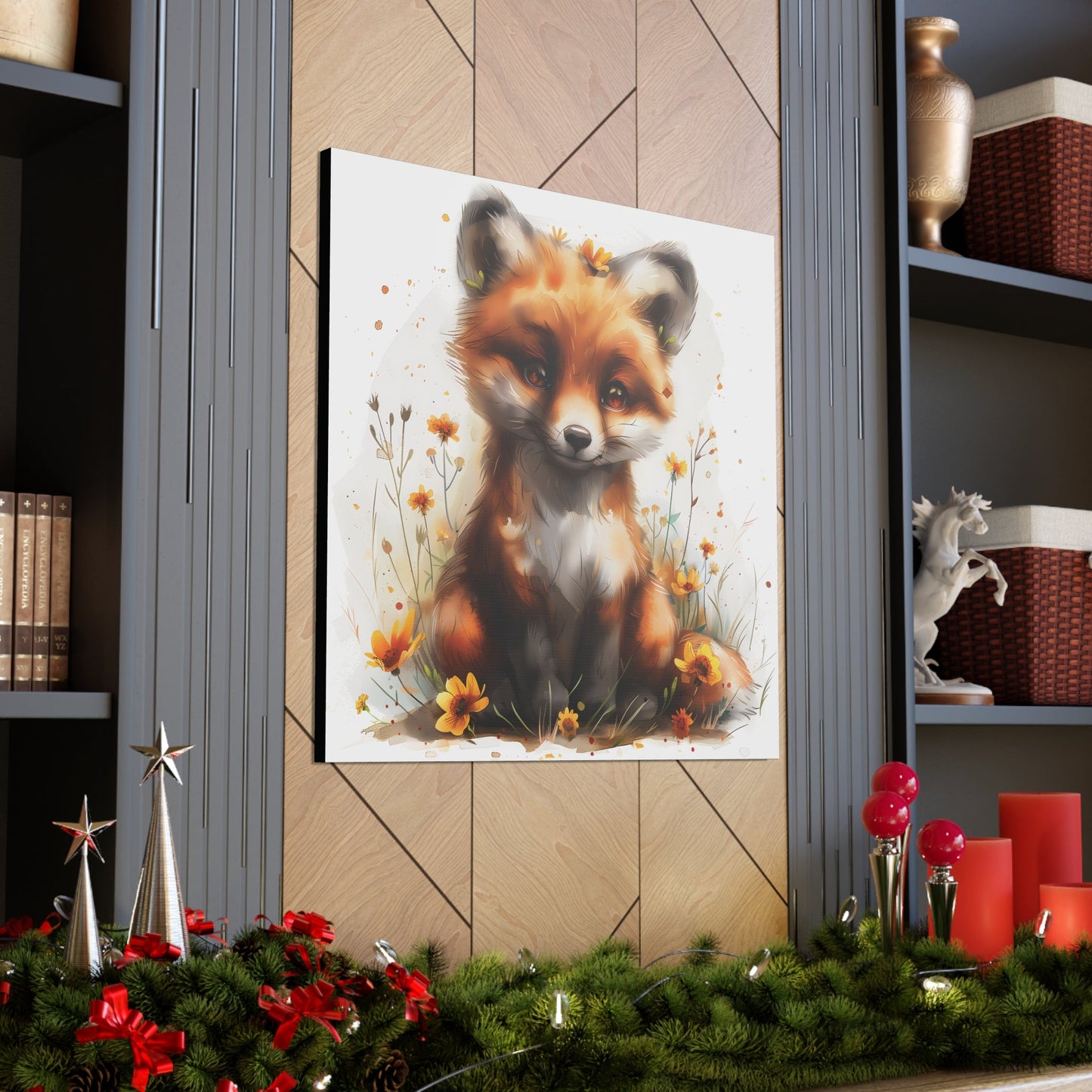 "Adorable Fox" - Canvas Print - Unchained Creation