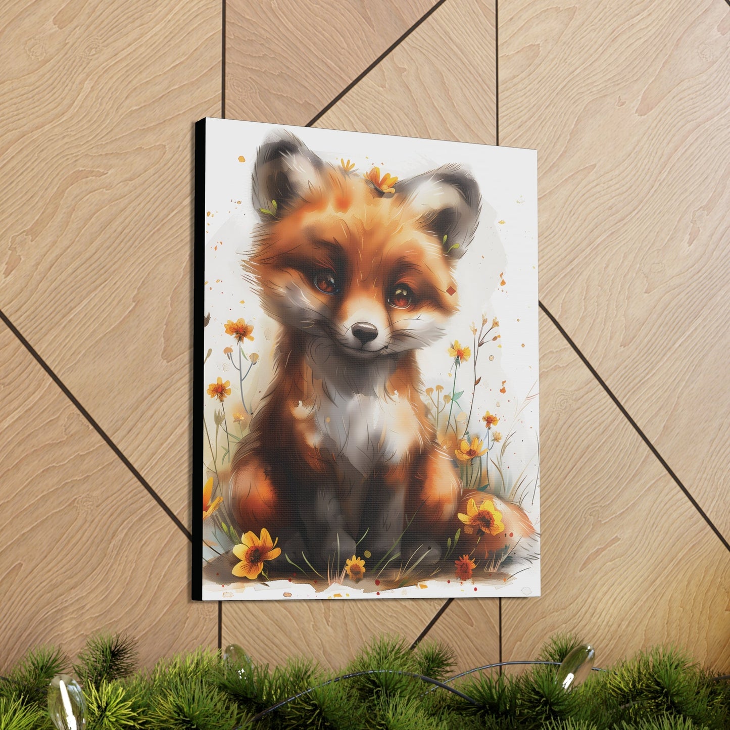 "Adorable Fox" - Canvas Print - Unchained Creation