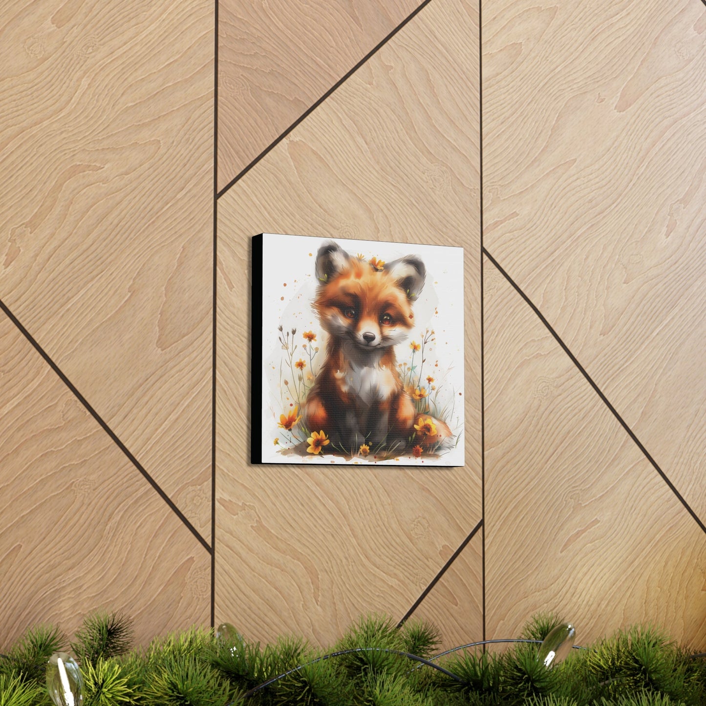 "Adorable Fox" - Canvas Print - Unchained Creation