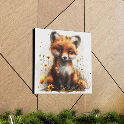 "Adorable Fox" - Canvas Print - Unchained Creation