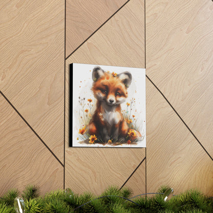 "Adorable Fox" - Canvas Print - Unchained Creation