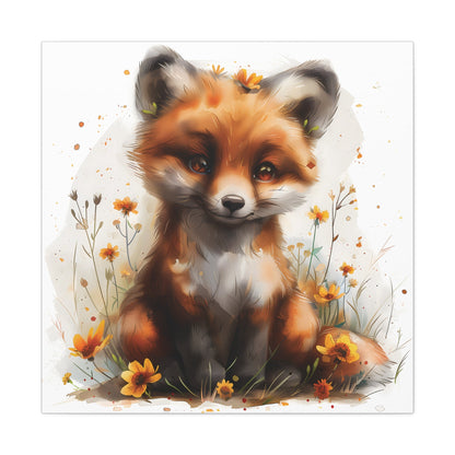 "Adorable Fox" - Canvas Print - Unchained Creation