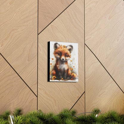 "Adorable Fox" - Canvas Print - Unchained Creation