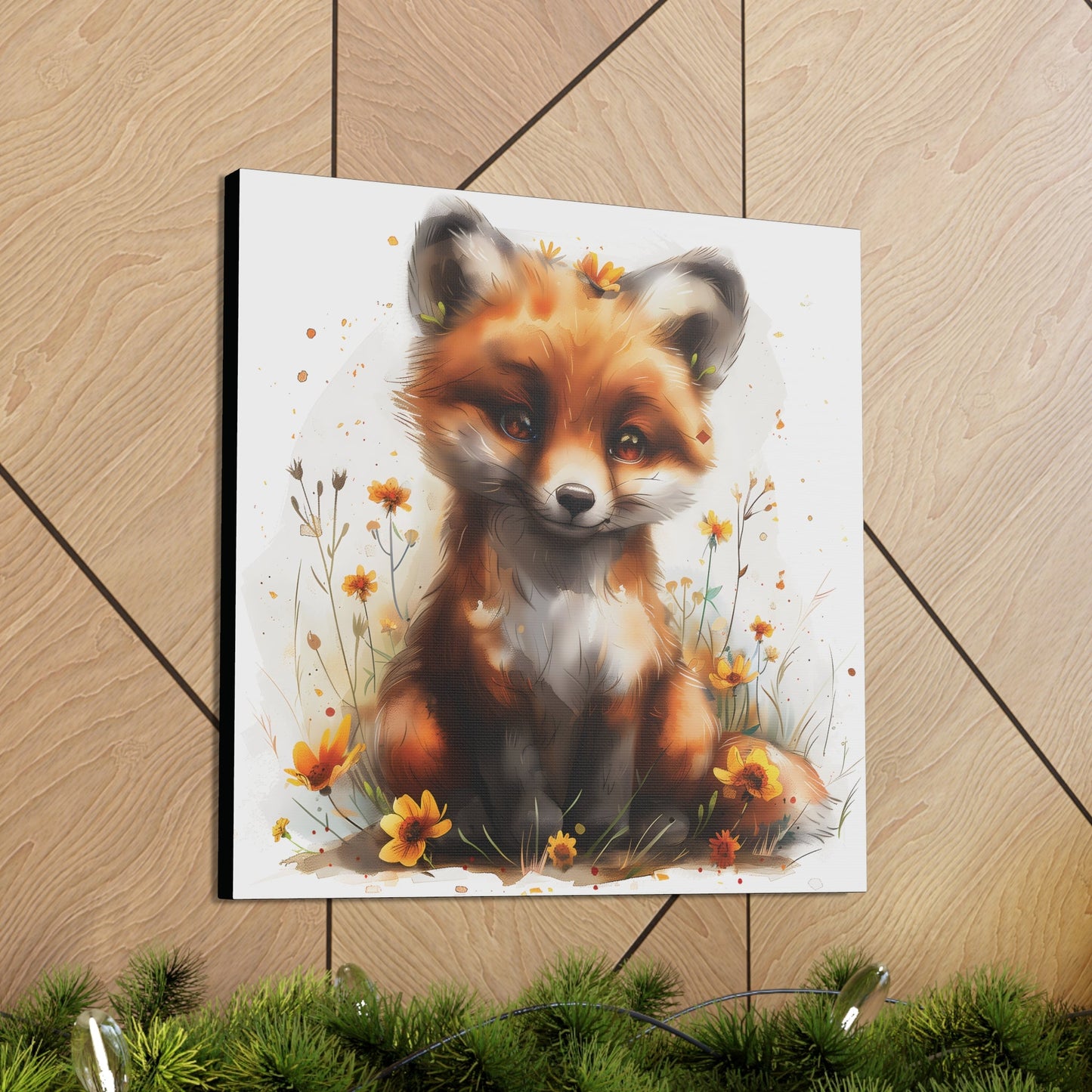 "Adorable Fox" - Canvas Print - Unchained Creation