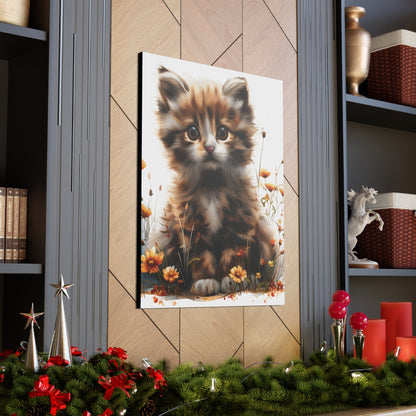 "Adorable Kitten" - Canvas Print - Unchained Creation